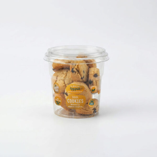 COOKIES ΜΠΑΝΑΝΑ ΜΕ ΚΟΜΜΑΤΙΑ ΣΟΚΟΛΑΤΑΣ
